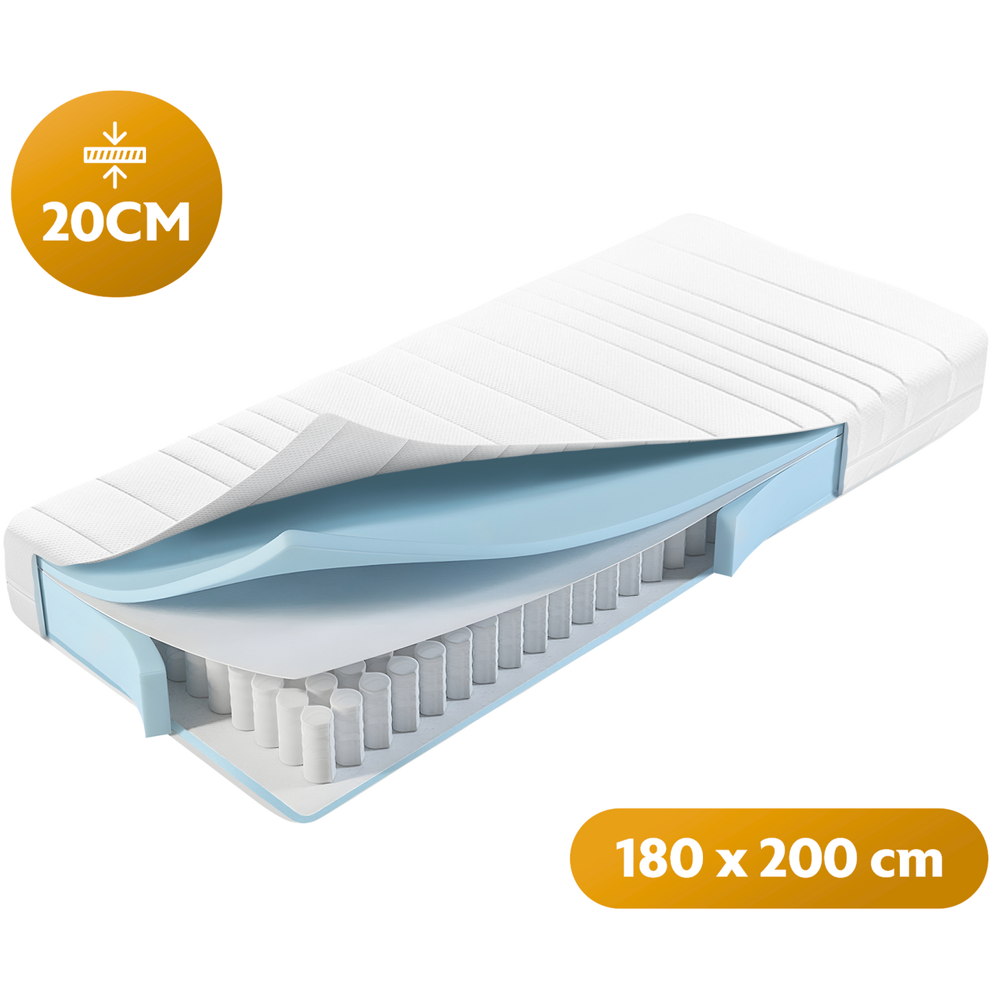 Comfy Pocketvering Matras - 20cm dik