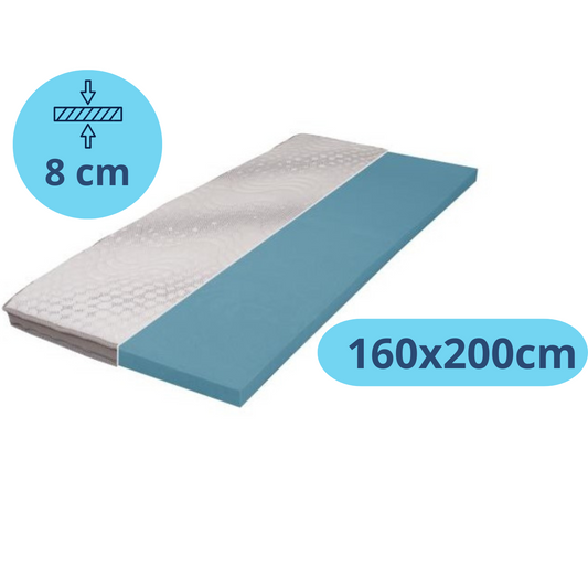 Traagschuim topper topdekmatras 8cm