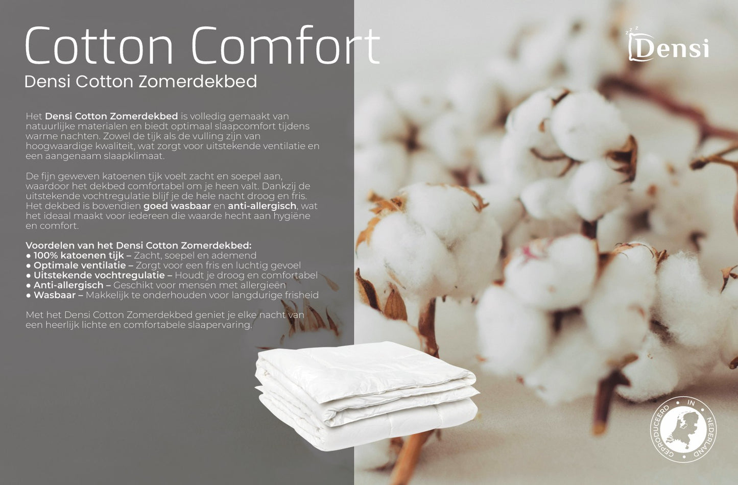 Densi Cotton Zomerdekbed